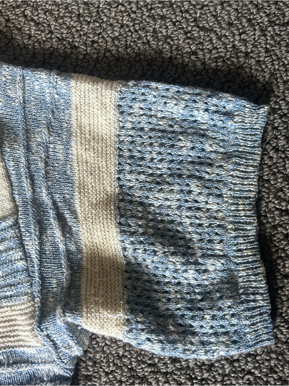 Staccato Blue & Cream Striped Short-Sleeve Knit Top - Picture 5 of 9